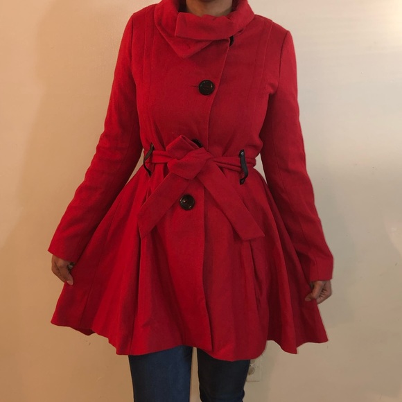 none Jackets & Blazers - Red Coat